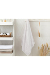 Leafy Bamboo Bath Towel 70x140 Cm White