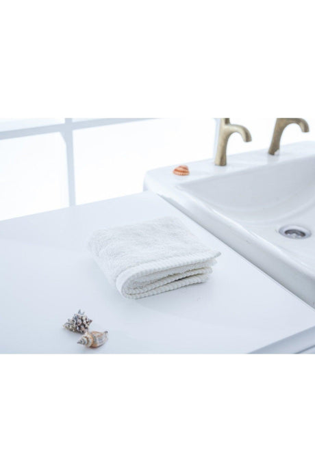 Leafy Bamboo Hand Towel 30X50 Cm Cream - Swordslife