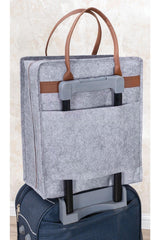 Leather Handle Shoe Carry Bag Travel