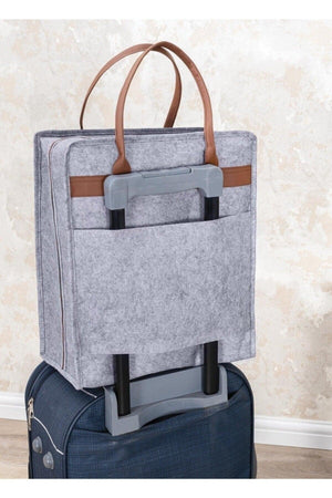 Leather Handle Travel Shoes/ Suitcase