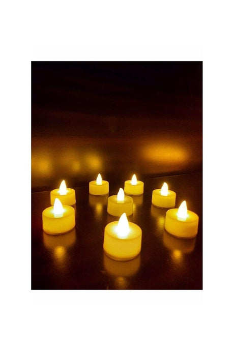 Led Candle Tealight Illuminated Smokeless Flamed Yellow Battery Led Candle (4 PCS BATTERIES INCLUDED) - Swordslife