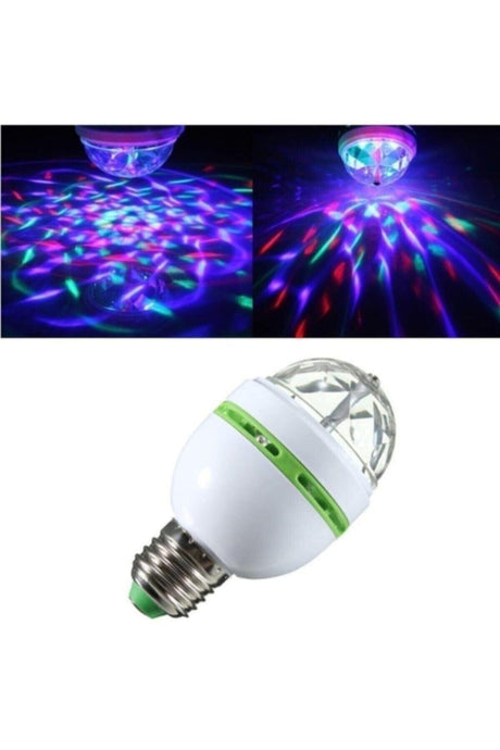 Led Lamp RGB 3 Watt E27 Led Rotating Head