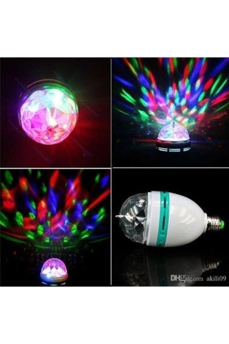 Led Lamp RGB 3 Watt E27 Led Rotating Head