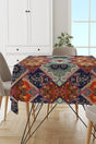 Stain Resistant Thai Feather Velvet Washable Fabric Ethnic Pattern Stain Resistant Table Cloth Mso077 - Swordslife