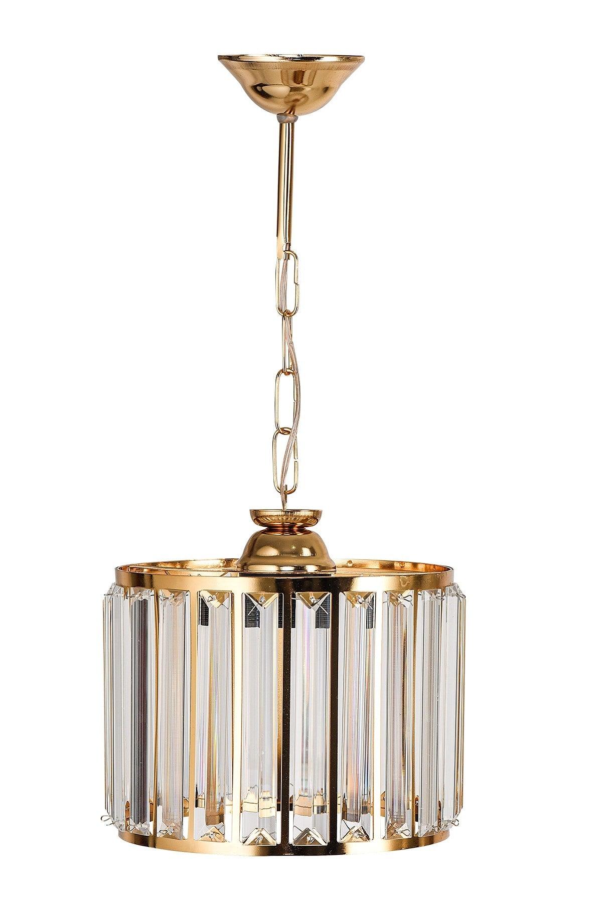 Lespanta Glass Chandelier Gold Mdrn-45 - Swordslife