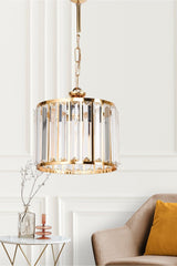 Lespanta Glass Chandelier Gold Mdrn-45 - Swordslife