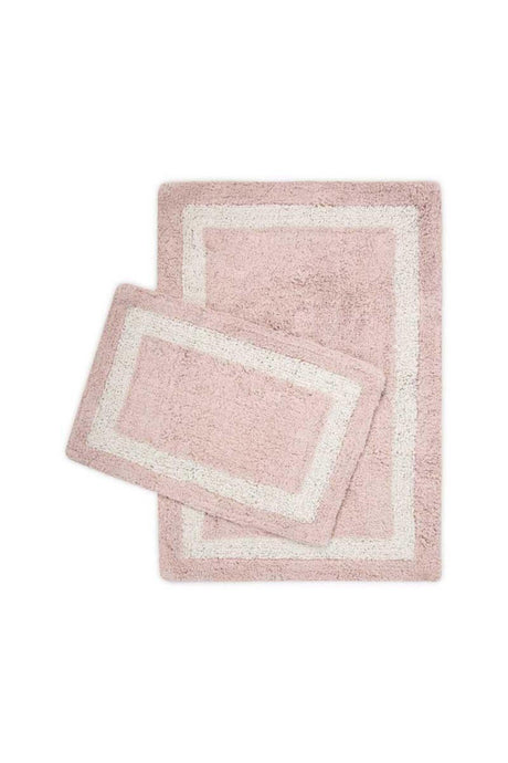 Liberte Bath Mat 2 Pack Pink 40x60+60x90