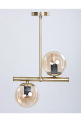 Libra Tumbled Veneer Honey Glass Chandelier - Swordslife