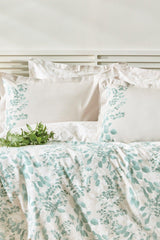 Lidia Ranforce Double Duvet Cover Set - Sage - Swordslife