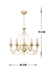 Lighting Amazon 5 Li Tumbled Modern Chandelier - Swordslife