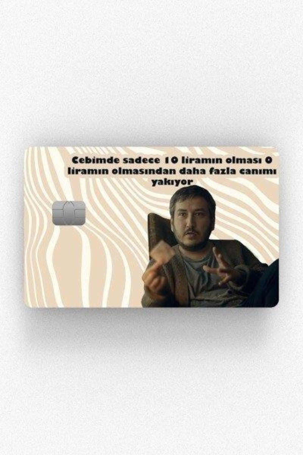 Ten Lira Credit Card Cover Sticker Like Buy