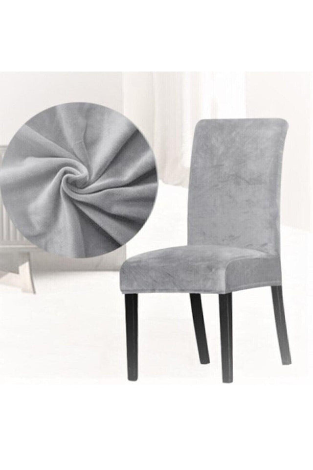 Lycra Chair Cover Chair Cover (gray Color) - Swordslife