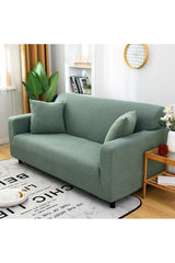 Lycra Stretch Elastic Flexible Washable Square Pattern Triple Jeans Cover Sofa Cover - Swordslife