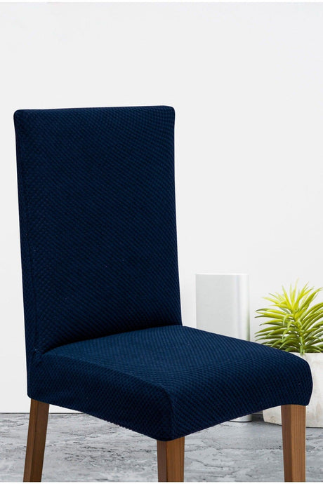 Lycra Washable Single Chair Cover | Chair Cover Navy Blue - Swordslife