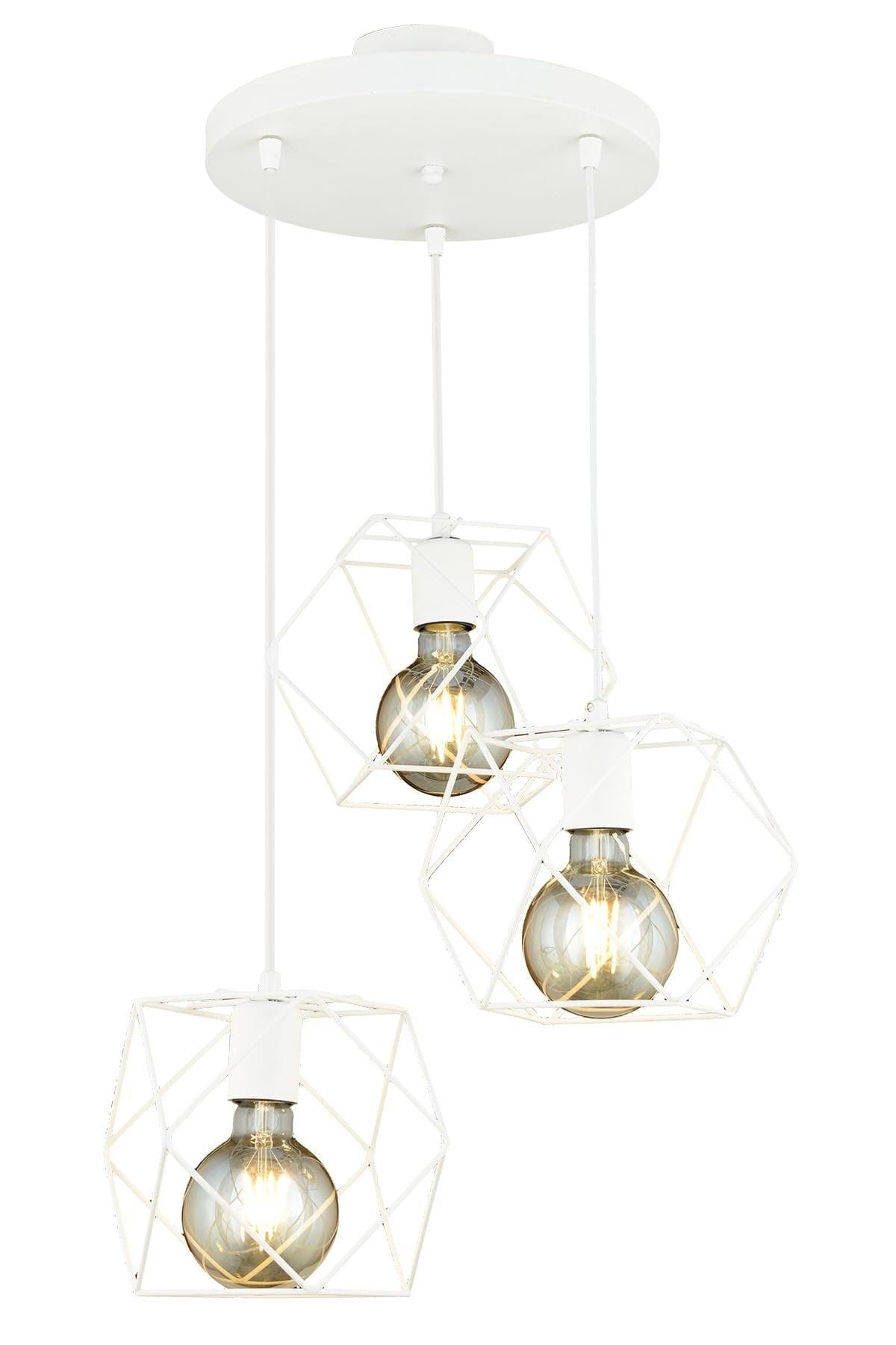 Lily 3-Set Metal Rustic Chandelier-white - Swordslife