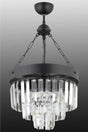 Linda 30 Black Luxury Crystal Stone Chandelier - Swordslife