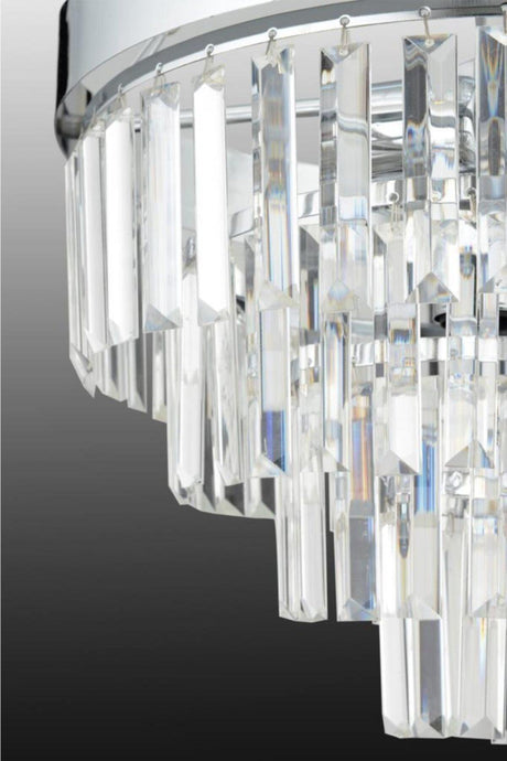 Linda 40 Silver Luxury Crystal Stone Chandelier - Swordslife