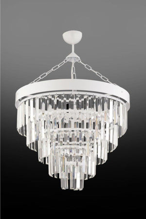 Linda 50 Pcs White Crystal Stone Chandelier - Swordslife