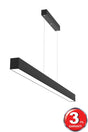 Linear 120cm (Black Case, Daylight) Led Pendant Lamp Modern Led Chandelier-linear Led Luminaire - Swordslife