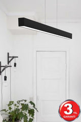 Linear 120cm ( Black Case, White Light ) Led Pendant Lamp Modern Led Chandelier-linear Led Luminaire - Swordslife