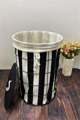 Laundry Basket, Organizer And Multi-Purpose Basket - Black and White 60x40cm - Swordslife