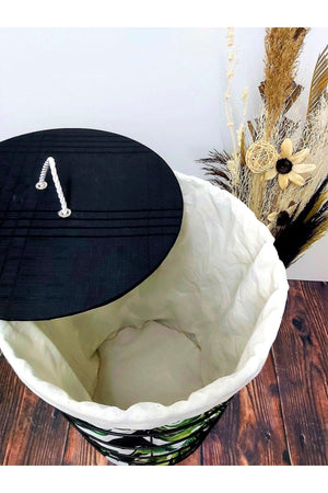 Laundry Basket, Organizer And Multi-Purpose Basket - Green Leaf 60x40cm - Swordslife