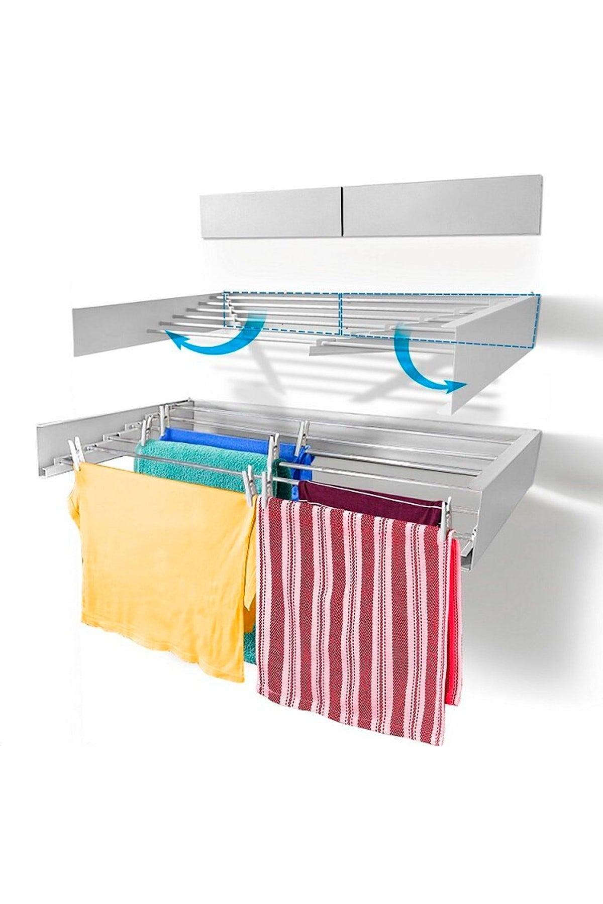 Laundry Dryer Hanger White Collapsible