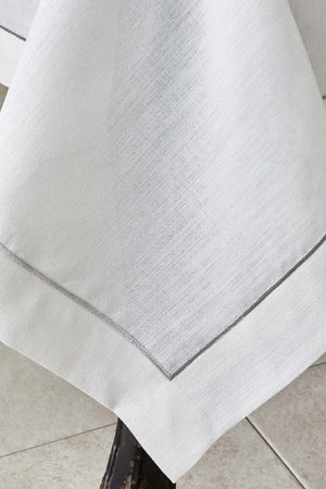 Linen Silver 13 Piece Table Cloth Set - Swordslife