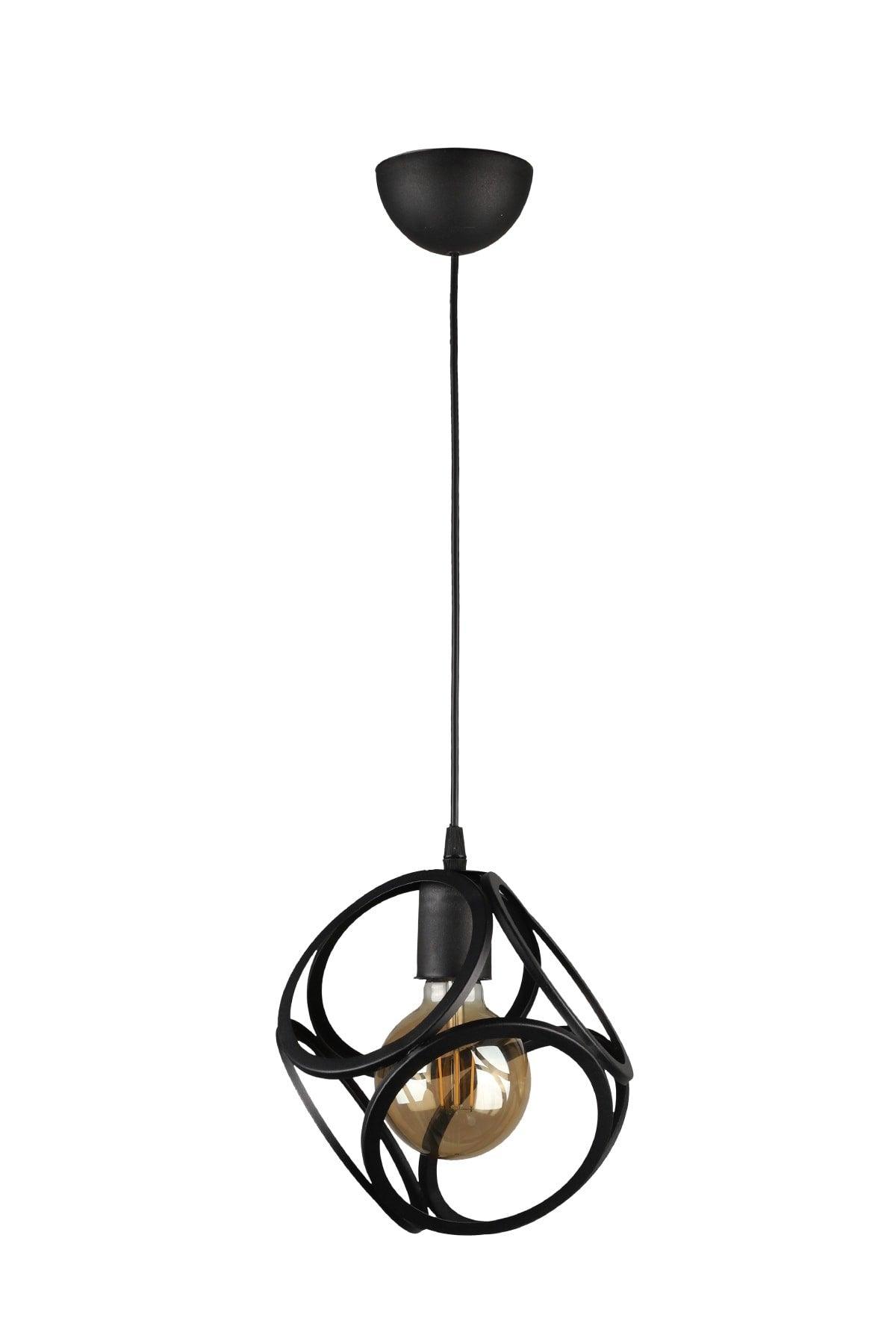 Lingo Single Chandelier Black - Swordslife