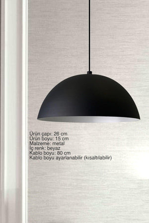 Lipeo Schwarzer Kronleuchter Single Sarkıt Salon Küche Friseur Lampe Beleuchtung Shop Store Kronleuchter - Swordslife