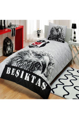 Licensed Beşiktaş Black and White Bedspread - Swordslife