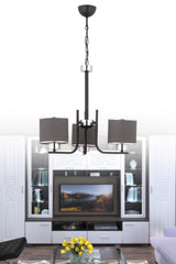 Lisbon 3 Pieces Anthracite Pendant Lamp Chandelier - Swordslife