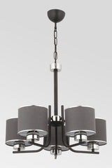 Lisbon 5 Li Anthracite Pendant Lamp Chandelier - Swordslife