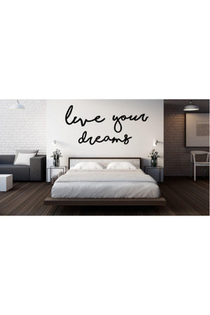 Live Your Dreams Wooden Graffiti, Decorative Wall Ornament - Swordslife