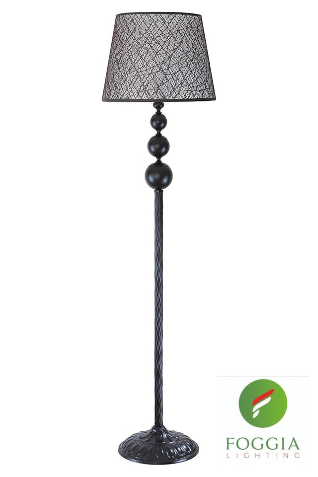 Lmd-amz02 Twisted Black Metal Floor Lamp - Swordslife