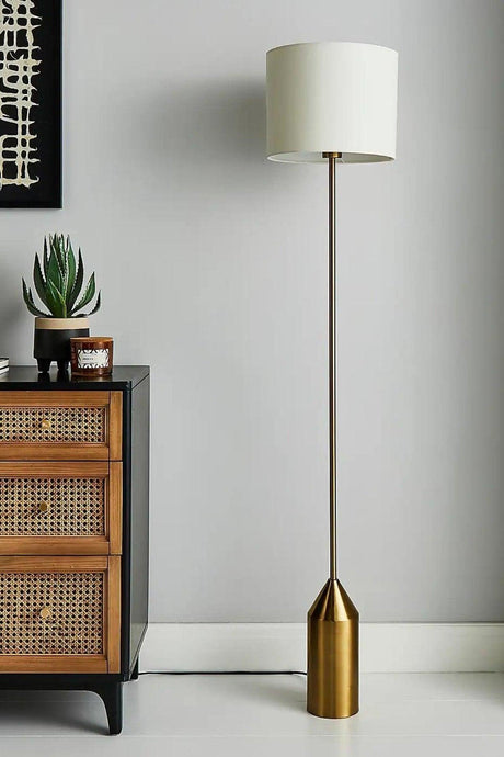 Lmd-ıt01 Matte Tumbled Gold Metal Floor Lamp - Swordslife