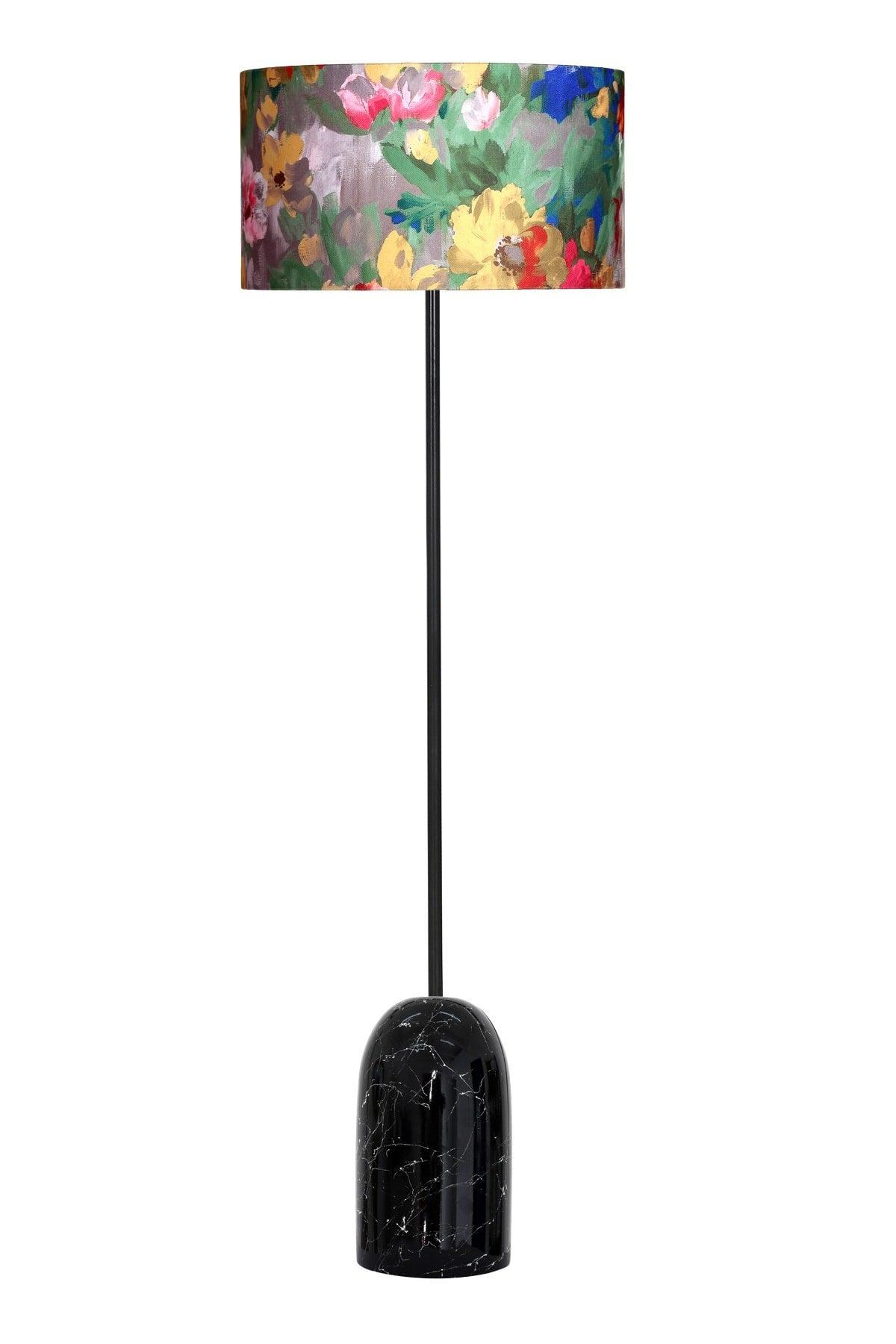 Lmd-mda01 Black Single Leg Floor Lamp - Violet - Swordslife