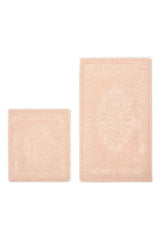 Lotus 2-Piece Cotton Toilet Seat, Powder Bath Mat Set - Swordslife