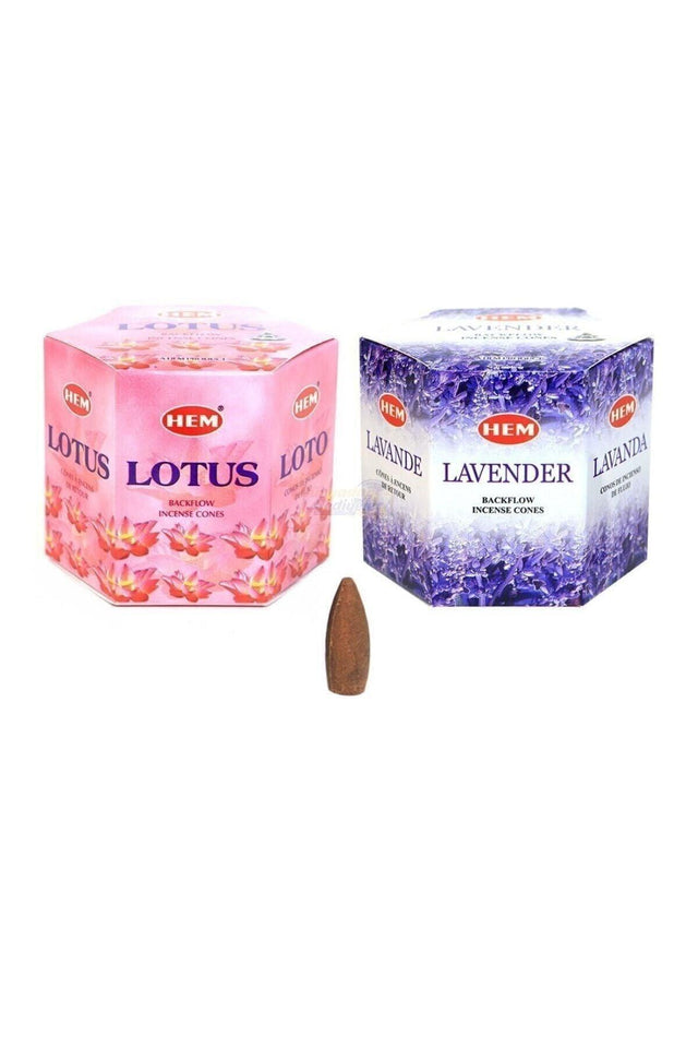 Lotus And Lavender Backflow Waterfall Incense Cones - Swordslife