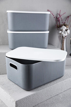 Lova Shell 13 Lt Gray Decorative Multifunctional Storage Box - Swordslife