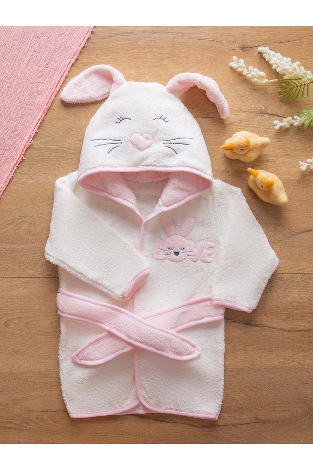 Love Series Tavşancık Organic Baby Bathrobe New Season - Swordslife