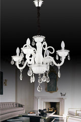 Lux Camkol 4 Piece White Chandelier - Swordslife