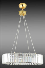 Luxury Diamond 47 Cm Gold Luxury Crystal Stone Chandelier - Swordslife