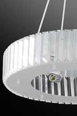 Luxury Diamond 47 Cm White Chandelier - Swordslife