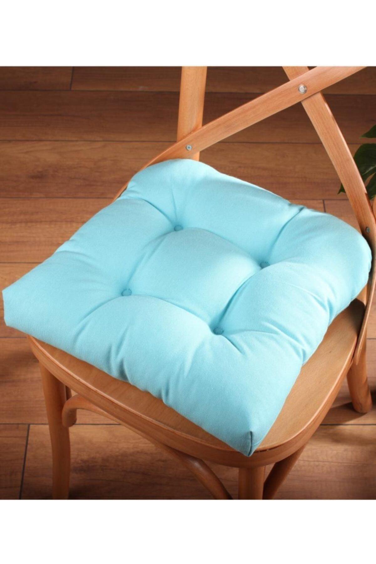 Lux Pofidik Turquoise Chair Cushion Specially Stitched Laced 40x40cm - Swordslife