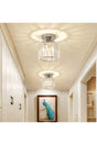 Luxury Ceiling Crystal Stone Chandelier Chrome Hall