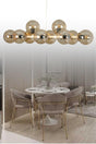 Luxury Modern Design White 10 Piece Honey Globe Glass Chandelier - Swordslife