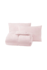 Macaron Double Quilt - Pillow Set - Pink - Swordslife