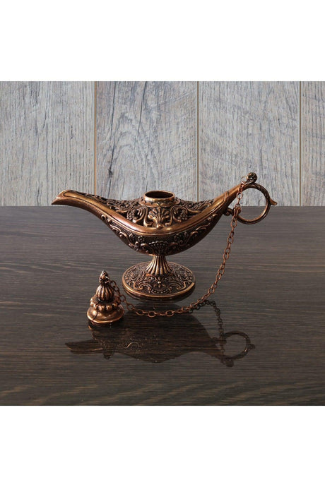 Magic Lamp Alaattin Copper Steamer Incense Holder - Swordslife