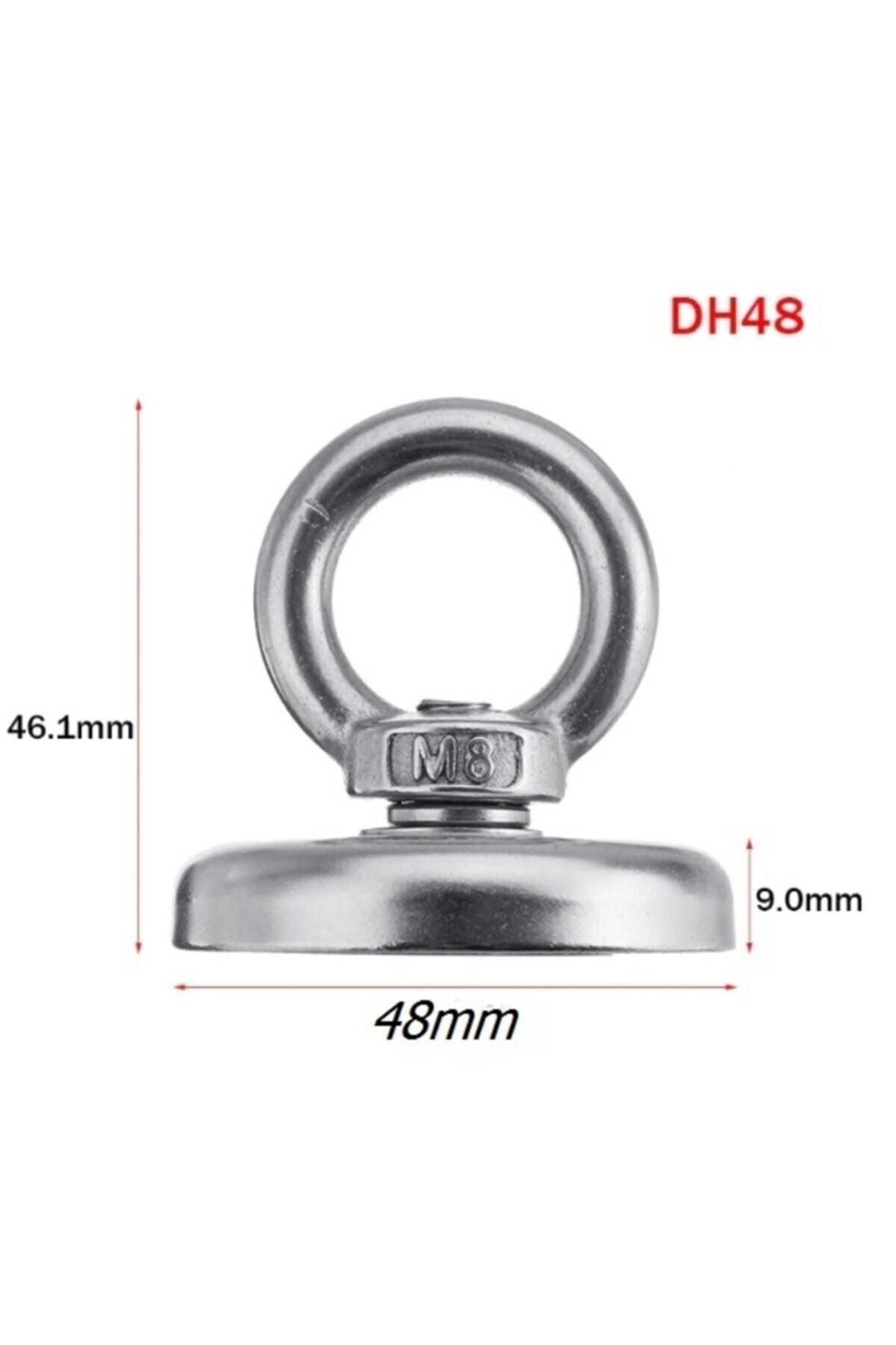 Magnet Fishing Rope Neodymium Pot Magnet Set , 48mm Diameter Hook Magnet Fishing - Swordslife